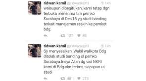 Curhat Wakilnya “Ditolak” Pemkot Surabaya Via Twitter, Ridwan Kamil Dianggap Lebay